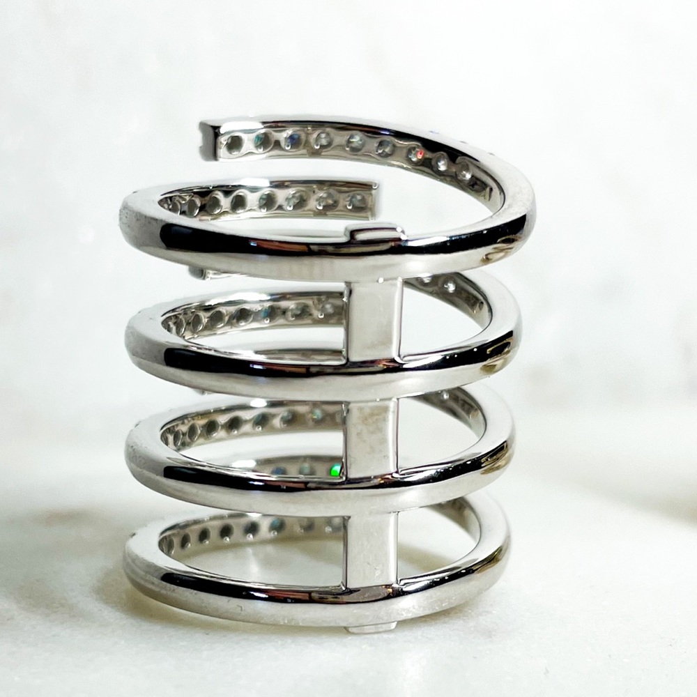 14k White Gold Embrace Ring - Picture 8 of 10